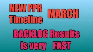 New PPR Timeline canada March| canada PPR Timeline today | canada PPR Trend