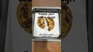 Instant cookie trick! #cookies #kitchentips #kitchenhacks #cookiedough