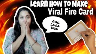 DIY Surprise Card🔥/Fire Card/Handmade Magical Card /Paper craft /Revealing Card #surprisecard
