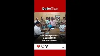 Shiv Sena protests against PMC Commissioner