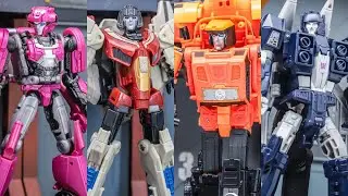New Transformers Starscream Elita 1, Sandstorm vs Slugslinger figures in hand images by notrab