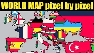 WORLD MAP - 1,969,717 pixels - 3,714 artists