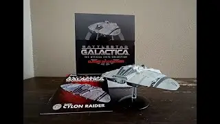 Battlestar Galactica Cylon Raider Model Prop Replica by Eaglemoss Hero Collector Unboxing