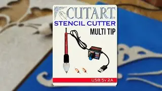 Cutart OHP Acetate Vinyl Plastic Sunboard Foam Nylon Fabric PVC Mylar Sticker & Stencil Cutter Pen