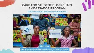 Cardano: Student Blockchain Ambassador Program #cardano #cardanoada  #cardanocommunity  #fyp
