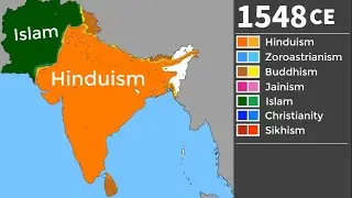 History of Religion in India Mapped: 600BCE - 2100