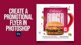 CREATE PROMOTIONAL FLYER IN PHOTOSHOP IN LESS THAN 8 MINUTES