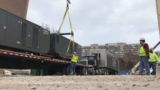 MSOE Diercks Hall Generator Installation: Ground View