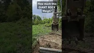 Moving the Big Ones! #rock #excavator #landscape