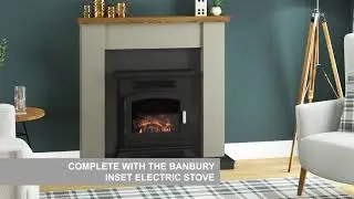 Be Modern Banbury Inset Electric Stove shown in Ravensdale Fireplace Suite