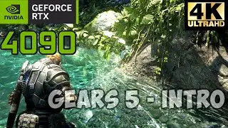 [4KUHD] RTX 4090 24GB X Gears of War 5 | MAXIMUM Ultra Texture Graphic setting gameplay | DLSS off