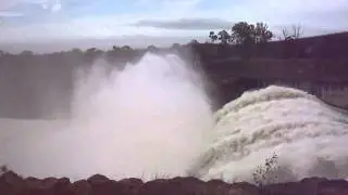 Wivenhoe Dam Flood Water release Oct 2010