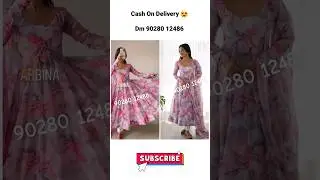 Latest Fashion Indian Ethnic wear ▪︎ Floral Printed Gown with Dupatta Bottom Haul #ethnic #viral