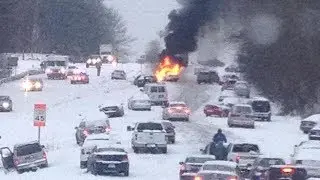 Major Snow storm batters North Carolina, kills 2, thousands without power