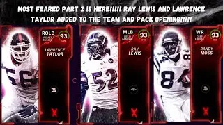 MOST FEARED PART 2 IS HERE!!!!! RAY LEWIS AND LAWRENCE TAYLOR ADDED TO THE TEAM!!!!! MADDEN 22