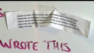 Out-of-state drivers find notes saying 'Floridians don't want you here'