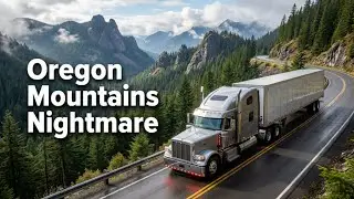 Terrifying Drive Through the Oregon Hills | Sharp Turns, Steep Mountains & River Views 🚛