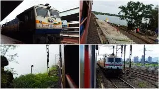 ON BOARD 02164 MAS LTT EXPRESS | SOLAPUR TO THANE | DOUBLING & ELECTRIFICATION | FULL JOURNEY |