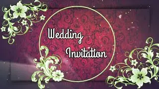Wedding Invitation Blank Video Background | Video Background Undangan Pernikahan Free Edit