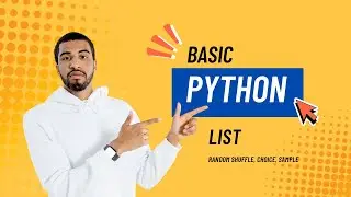 Python Beginner Series #22 | List Choice, Sample & Shuffle (Random Library Explained)
