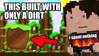 Я построил главный мир всего лишь из грязи | Growtopia