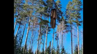 Bamboo wind chimes - from the nordic forest. Nature sounds healing & meditation