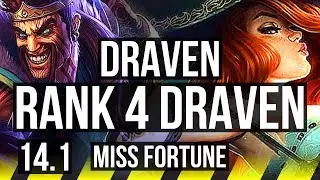DRAVEN & Alistar vs MF & Bard (ADC) | Rank 4 Draven, Quadra, Legendary | NA Challenger | 14.1