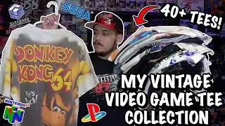 MY VINTAGE VIDEO GAME SHIRT COLLECTION!! OVER 40 TEES!!
