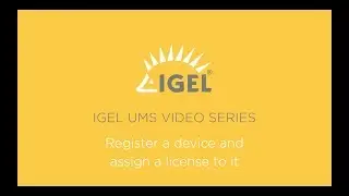 Register an endpoint in the UMS and assign license to it