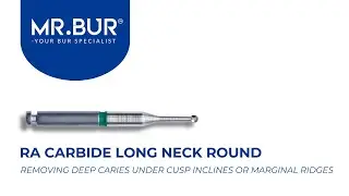 RA Carbide Long Neck Round Carbide Bur FG | MR.BUR