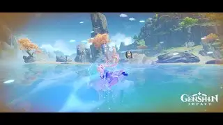 C0 Sangonimiya Kokomi with R1 Everlasting Moonglow [Genshin Impact]