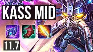 KASSADIN vs ANIVIA (MID) | 10 solo kills, Quadra, 68% winrate, Dominating | BR Master | v11.7