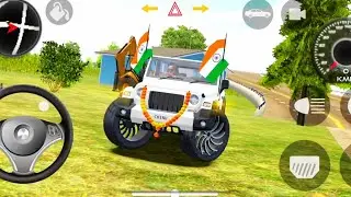 White 🤍 Thar 4x4 Indian Cars Simulator 3D  Game Play 