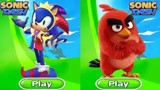 Sonic Dash - Jester Sonic Vs Red Vs All Boss Zazz Egman -All 89 character unlocked