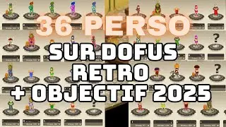 MES 36 PERSOS SUR DOFUS RETRO - STUFF ET LVL + PROJET TEAM CAC POUR 2025 - FARM 360M KAMAS