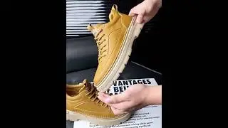 NOXM.COM | Breathable Round Toe Chunky Cushion Sole Vintage Textured Mid Top Sneakers