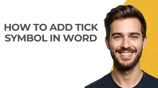 How To Add Tick Symbol In Word - GUIDE!