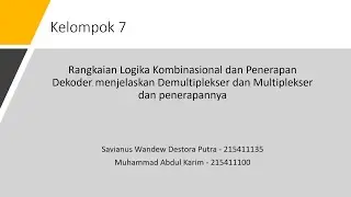 Rangkaian decoder encoder-Tugas Sistem Digital kelompok 7