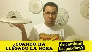 Cambiando los parches a la bater&iacute;a (Changing drumshead)