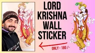 Transform Your Wall with Lord Krishna Stickers 🪔 | Spiritual Home D&eacute;cor Ideas