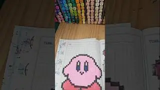 Hola amigos de pixel art estoy haciendo a kirby espero que me apoyen❤❤