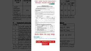 IDBI Bank Junior Assistant Manager Online Form 2025