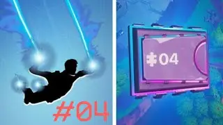 FORTBYTE 4 LOCATION - ACCESIBLE SKYDIVING THROUGH RINGS LOOT LAKE PLASMA TRAIL CONTRAILS✅