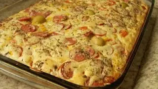 Torta salgada de salsicha que não vai leite na massa😍😍