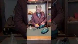 Luxury in the Making &ndash; Royal Green Patina Process. #customshoes #shoes #mensfashion