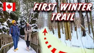 Mono Cliffs Provincial Park 🇨🇦 | Best Winter trail Experience ❄️ Ontario's Best Ice-covered trail ☃️