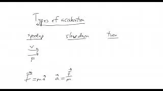 Newton's Laws and Types of Acceleration