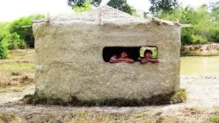 Build Most Amazing Mud House In Deep Jungle By Ancient Skills Part#1