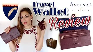 Review: Aspinal of London Travel Wallet - is it worth it? Burgundy Saffiano leather + luggage tags