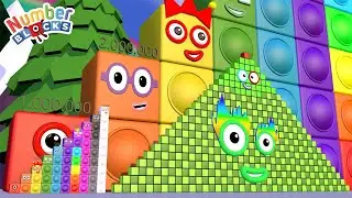 Numberblocks Step Squad: HUGE Number Puzzle! 🔢 441 to 10,000,000!